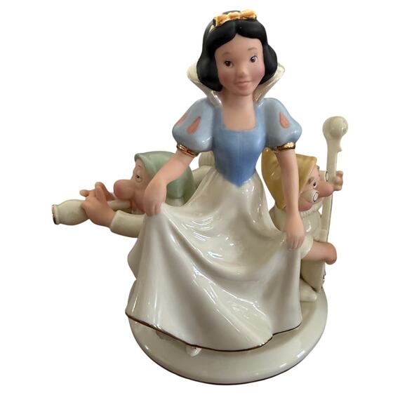 Snow White Seven Dwarfs Candlestick by LENOX - Picture 3 of 5